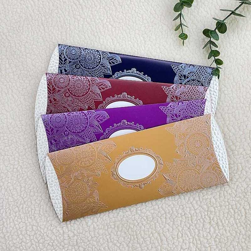 Customized new high-end European-style patterned embossed pearlescent elegant wedding invitations, banquet invitations, birthday cards and business invitations for foreign trade. Customized wholesale Specification image