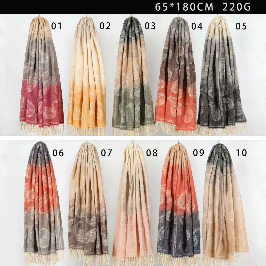 Wholesale of 2023's best-selling knitted jacquard scarves, women's shawls and cross-border scarves for foreign trade detail image 3