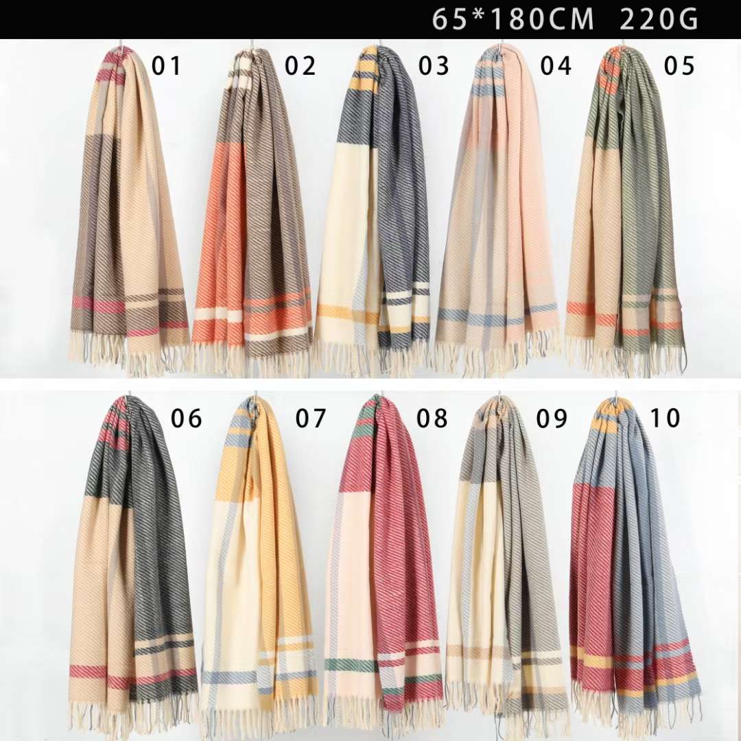 Wholesale of 2023's best-selling knitted jacquard scarves, women's shawls and cross-border scarves for foreign trade