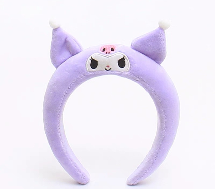 Sanrio Kuromi Melody Laurel Dog Face Wash Hair Band Five Colors Specification drawing