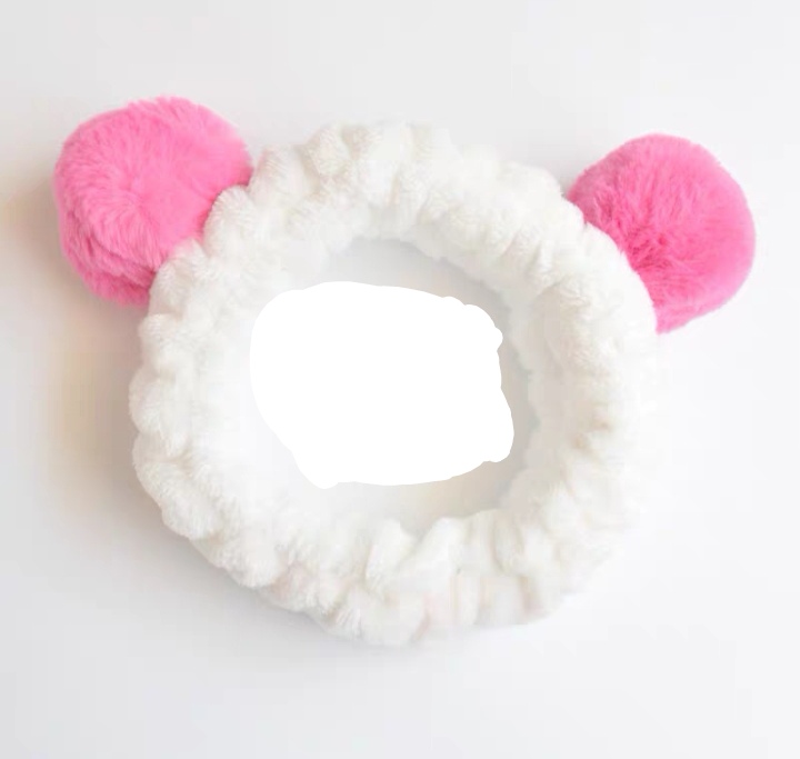 Rabbit Hair Big Hair Ball Face Wash Hair Band Seven Colors undefined