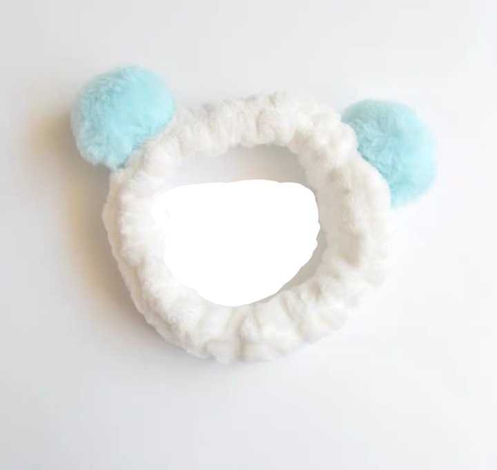 Rabbit Hair Big Hair Ball Face Wash Hair Band Seven Colors Item Picture