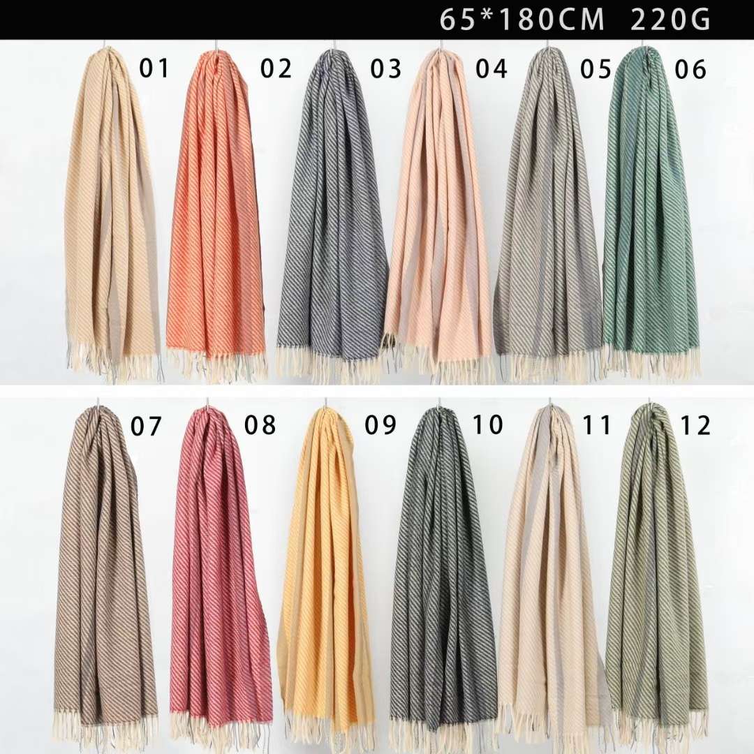 Wholesale of 2023's best-selling knitted jacquard scarves, women's shawls and cross-border scarves for foreign trade detail image 12