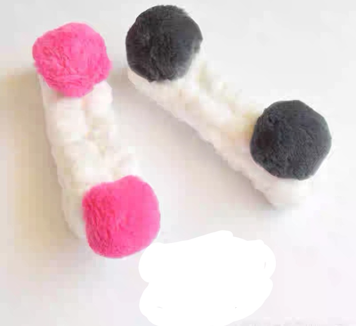 Rabbit Hair Big Hair Ball Face Wash Hair Band Seven Colors undefined