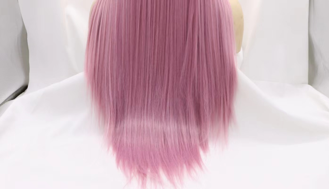 New European and American wig for women, slanted long straight hair, semi-hand-woven head cover, Amazon manufacturer wholesale wig tagsx Application Scenario