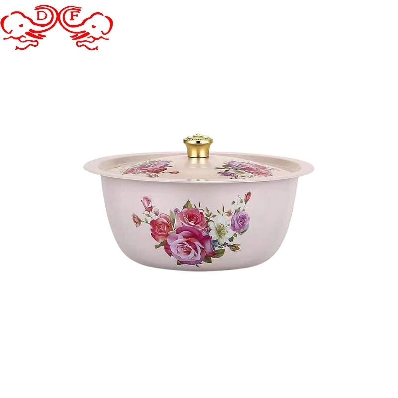DF99866 وعاء غسل اليدين الملون بالألوان المغطاة بغطاء متعدد الأغطية مع وعاء سلطة حوض التوابل