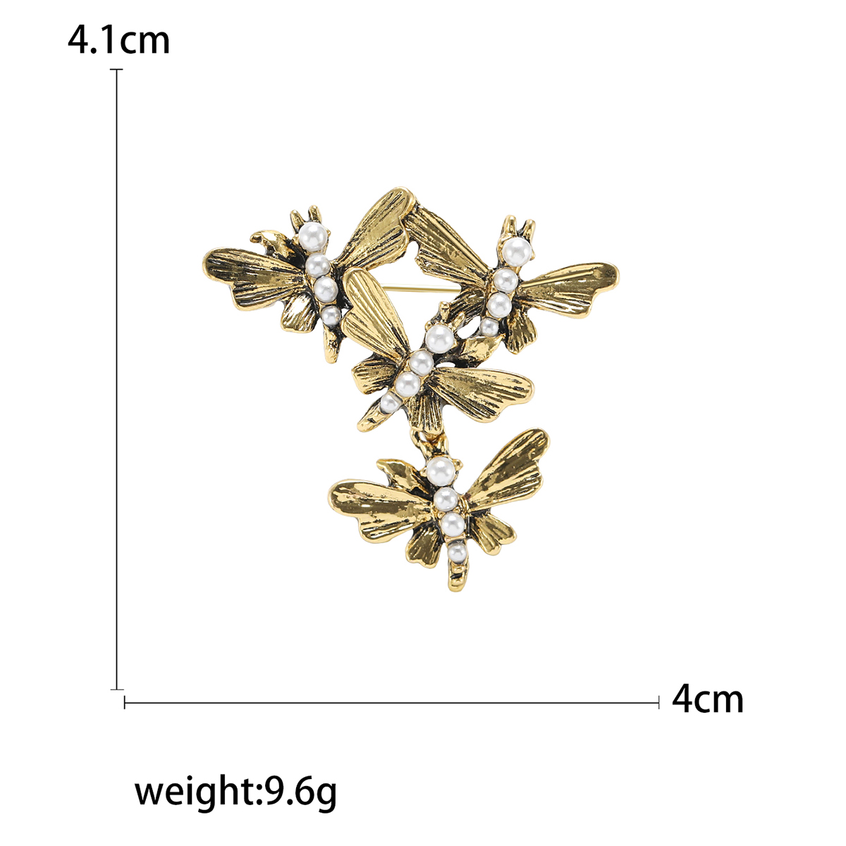 Factory direct sales, creative and light luxury new best-selling retro water diamond butterfly stainless steel brooch, anti-glare, light luxury creative retro brooch, simple and fashionable accessory pin Application Scenario