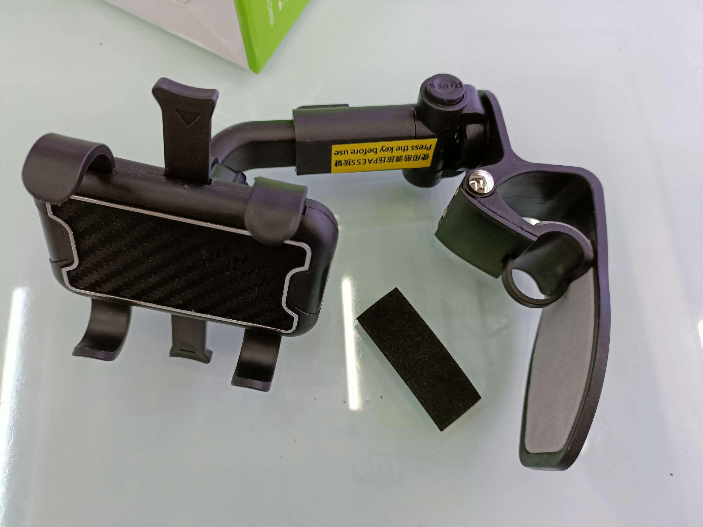 车载遮阳板手机支架 遮阳板支架 按扣弯折详情图4