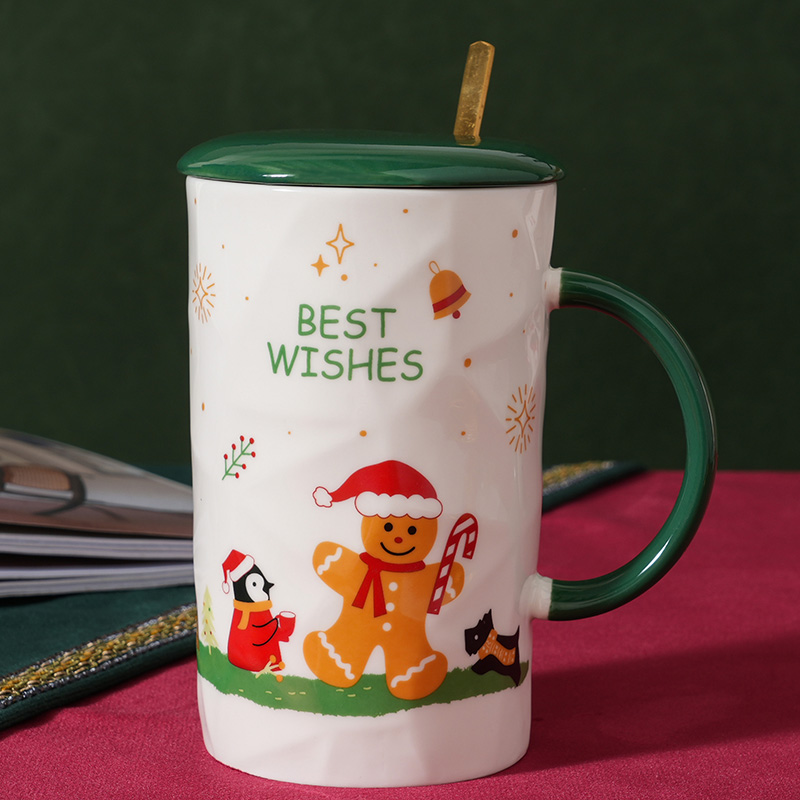 New design creative Santa Claus mugs, cute cups, ceramic coffee mugs, ceramic Christmas mugs with gift boxes details Picture