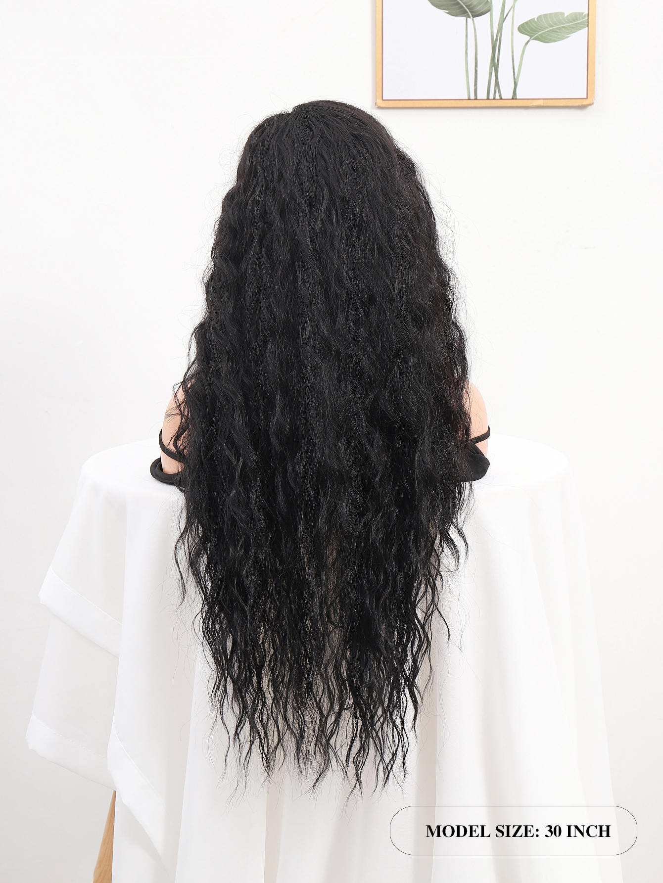Cross-border European and American wig, long curly hair, slanted split, synthetic fiber front lace wig head cover 360 lace wigs vendor Item Picture