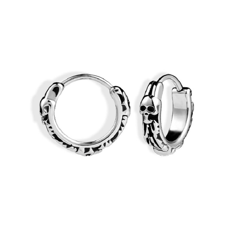 Changsheng Jewelry offers wholesale of personalized punk-style skull earrings, stainless steel ear rings and earrings Application Scenario