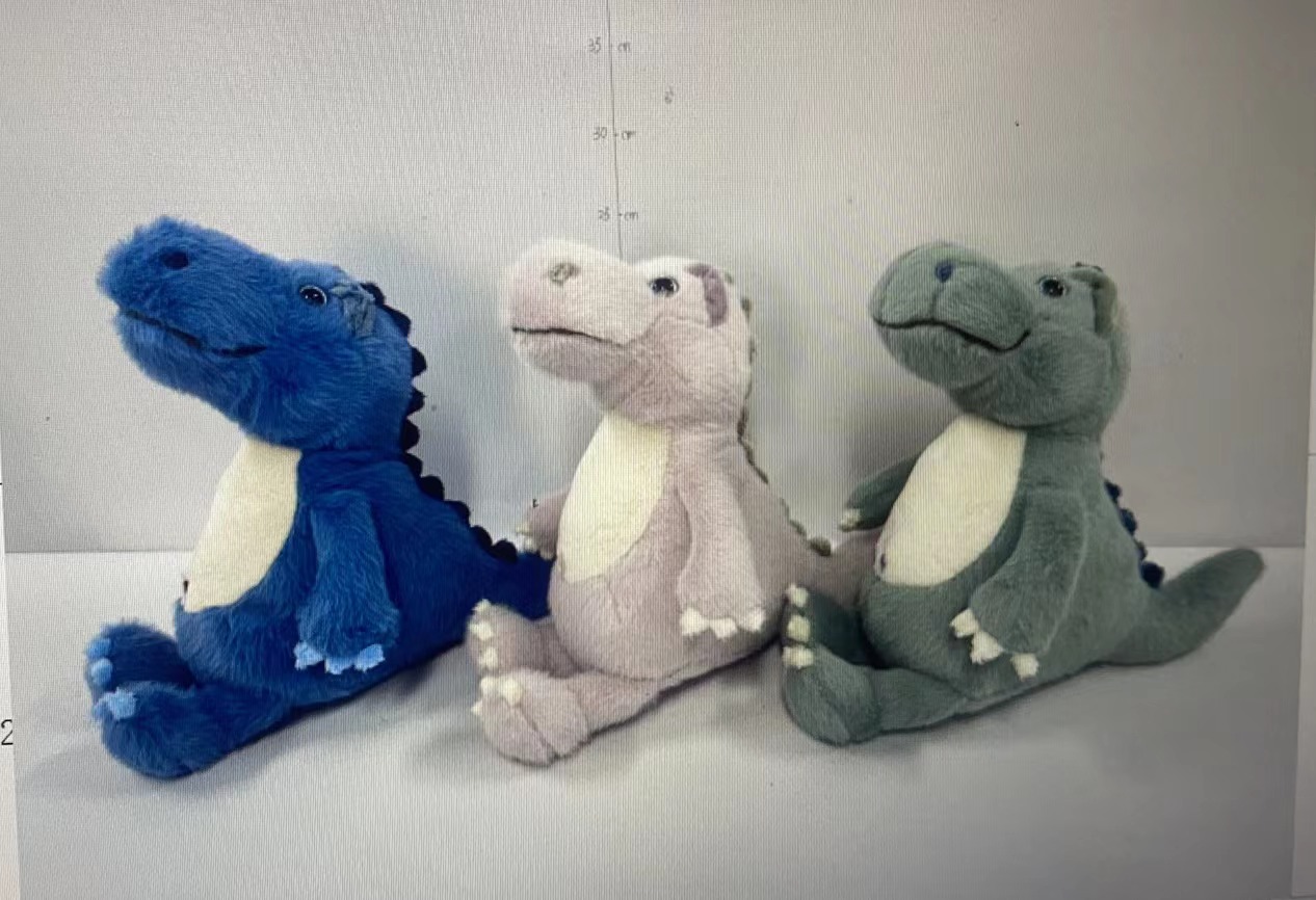 Cute little dinosaur plush toys, anime dragon tamer dolls, white dragon Tyrannosaurus rex plush gifts