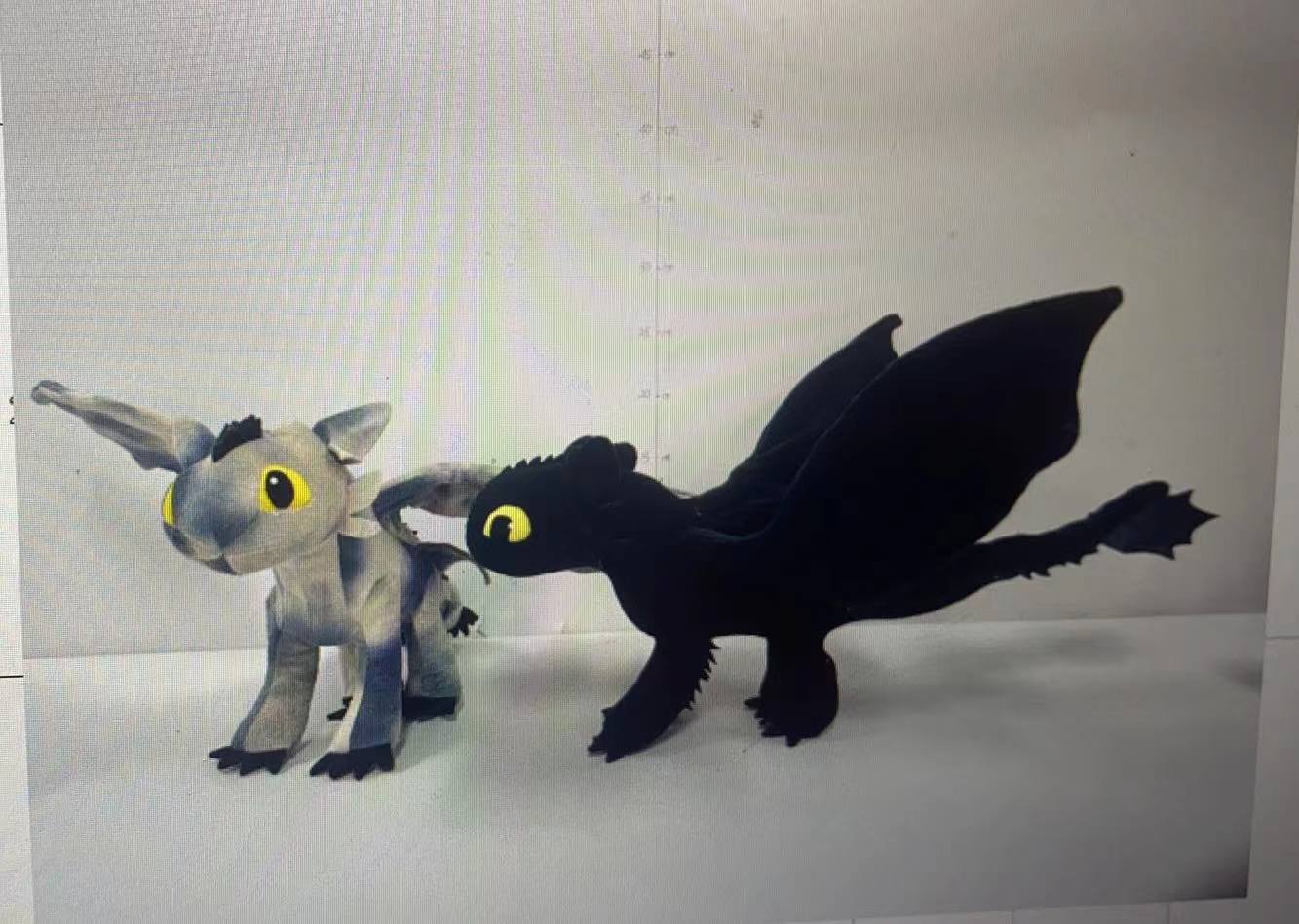 Cute little dinosaur plush toys, anime dragon tamer dolls, little white dragon Tyrannosaurus rex dolls