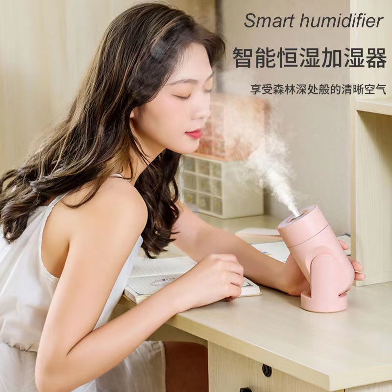The office desktop adjustable USB small mini household new silent air rotating humidifier Application Scenario