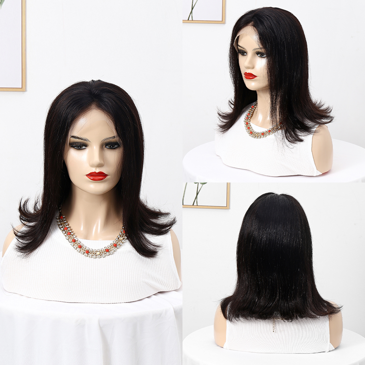 newlook hair wigs for Black People with lace hooks before cross-border travel