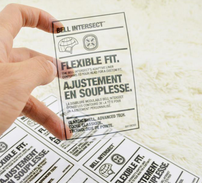 Inkjet Waterproof PET Transparent adhesive inkjet Waterproof Transparent Sticket Specification image