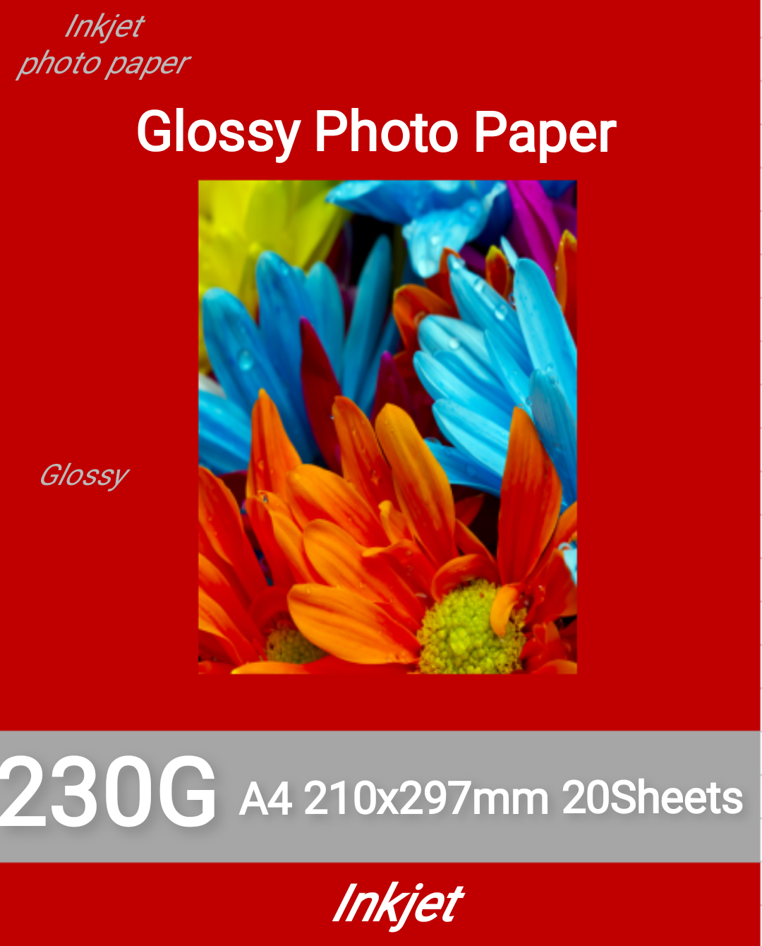 230gsm papel fotográfico de alto brillo Inkjet Glossy Photo Paper detail image 1