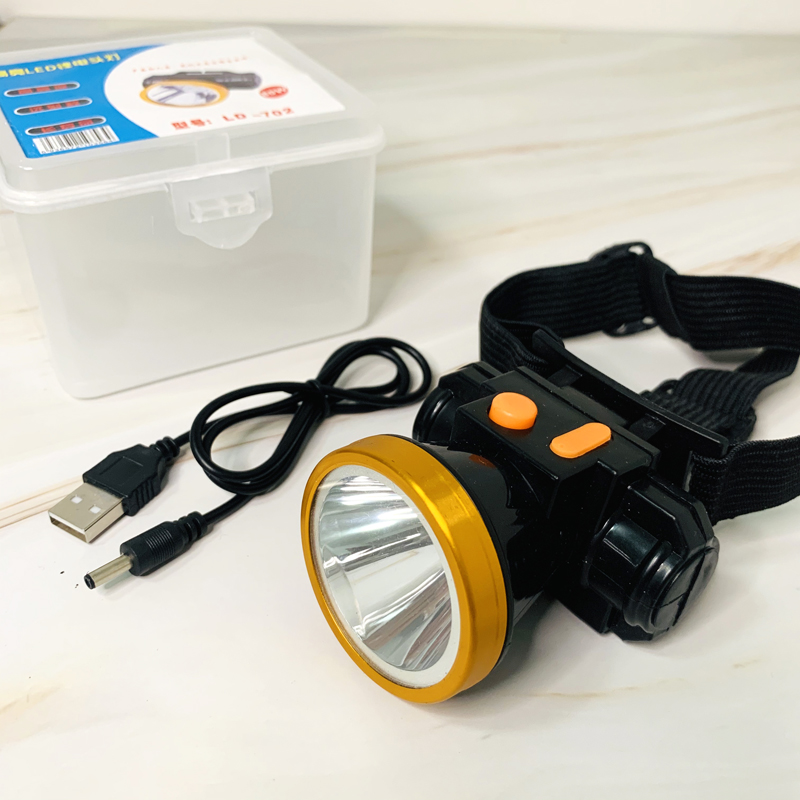 Strong lithium battery LED searchlight headlamp, rechargeable led emergency headlamp for construction sites, mini head-mounted flashlight. Yiwu procurement agency. Foreign trade currency. Wholesale. Mixed wholesale available Specification image