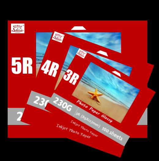 230g单面高光相纸3R 4R 5R喷墨打印相片纸glossy photo paper