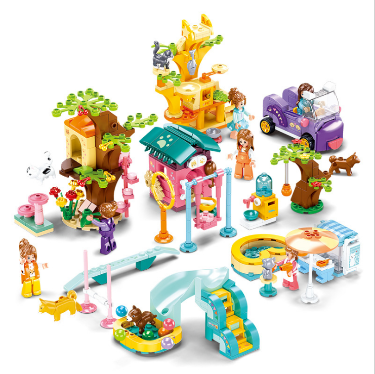 Little Lu Ban Princess Dream Girl Villa Castle House Assembly Small Particle building block Toy gift detail image 3