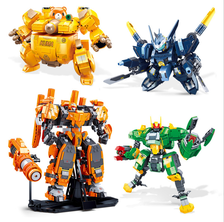 小鲁班机动都市阿尔法网易游戏热钢中子星益智男孩6拼装积木玩具详情图1