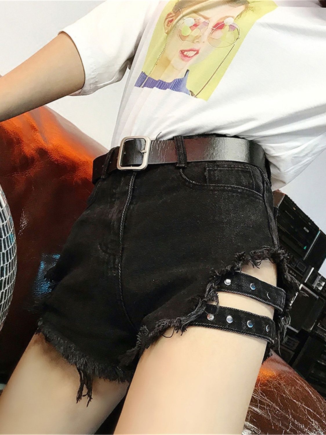 牛仔 休闲 短裙产品图