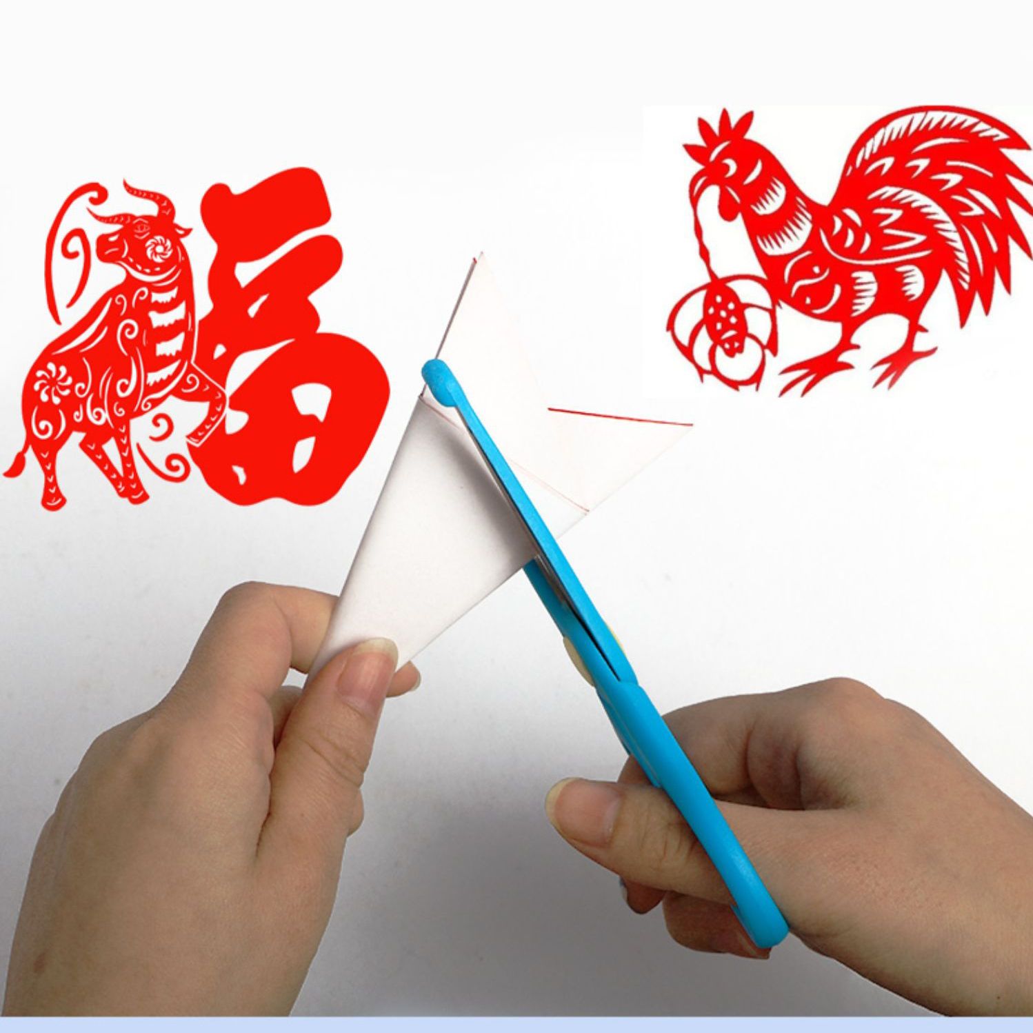 彩色蜡光纸袋装10色剪纸用手工纸儿童DIY纸16开蜡光纸10色/包批发 
