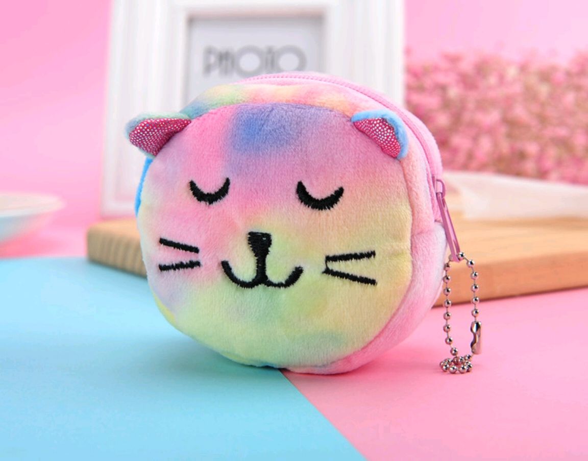 毛绒零钱包扎染立体刺绣钱包刺绣零钱包扎染零钱包详情图9