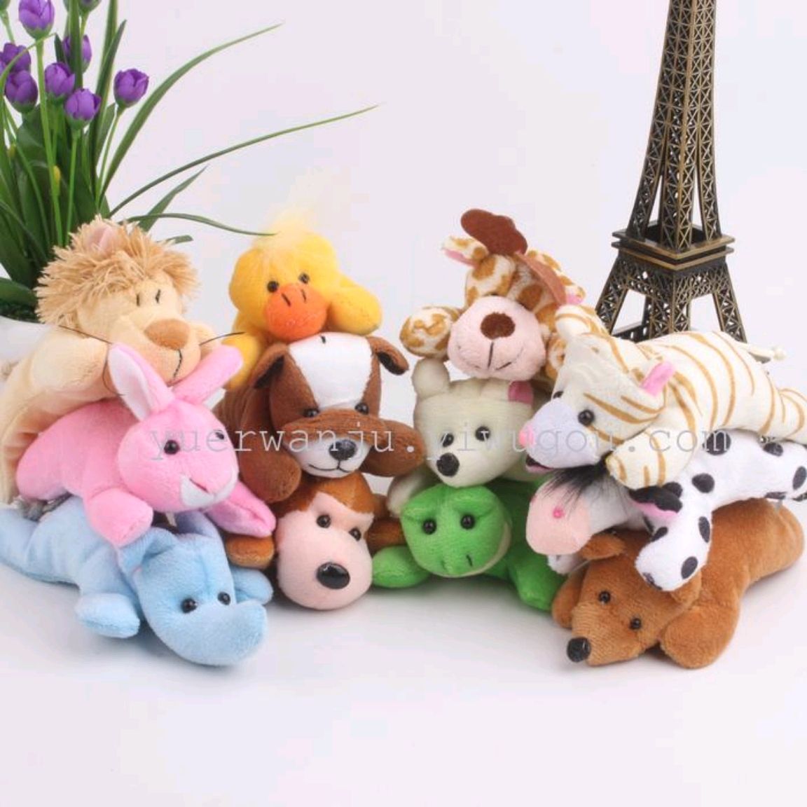 毛绒玩具公仔冰箱贴卡通冰箱贴定制玩具公仔冰箱贴动物冰箱贴详情图1