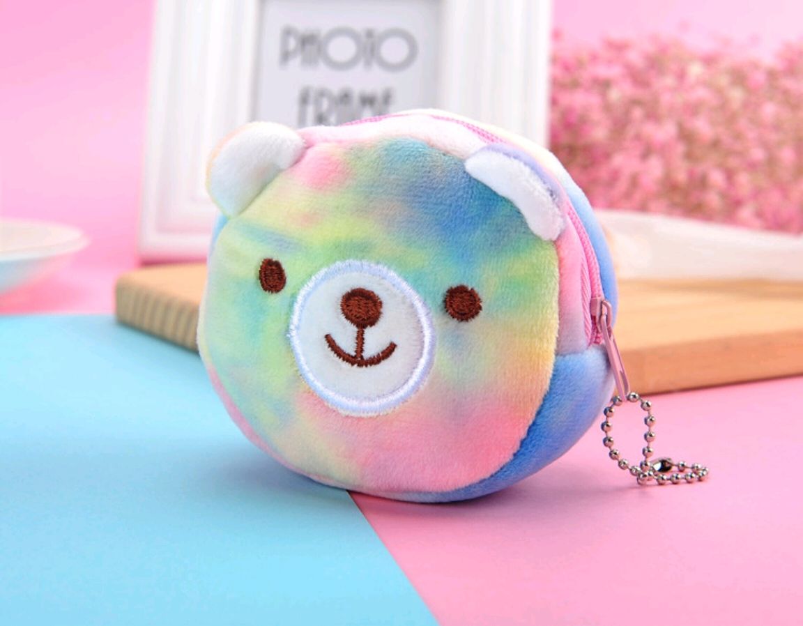 毛绒零钱包扎染立体刺绣钱包刺绣零钱包扎染零钱包详情图6