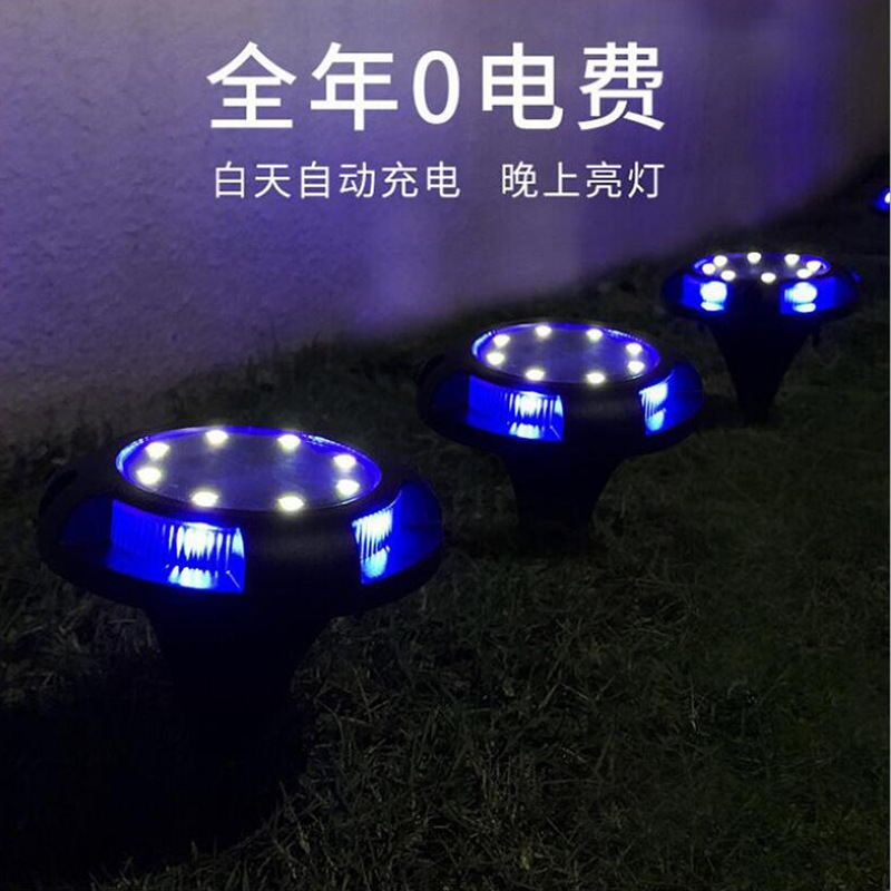 Outdoor solar ground lights, garden lights, ground lights, courtyard landscape lights, ground lights, waterproof Application Scenario