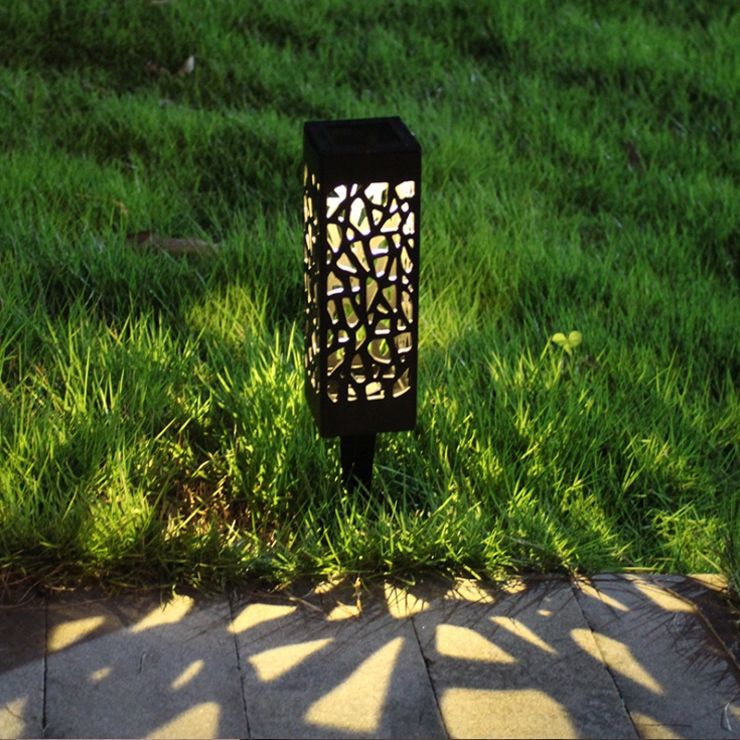 Cross-border outdoor waterproof solar lamps, beautiful hollowed-out lawn lamps, LED light-controlled sensor lamps, and garden lamps Specification image