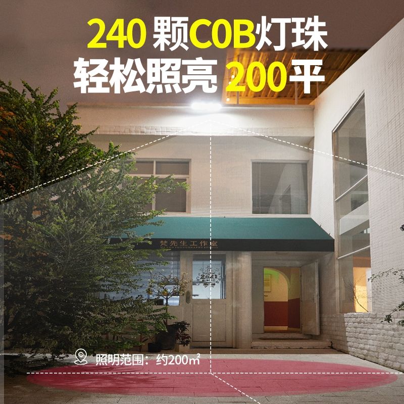 太阳能壁灯细节图
