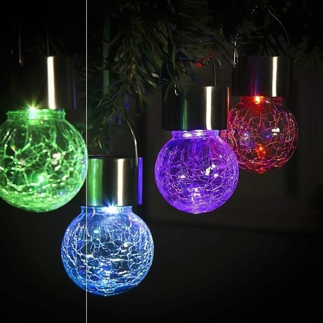 Luz solar al aire libre lámpara patio colgante luz crack villa jardín ambiente paisaje decoración mason punto impermeable Application Scenario