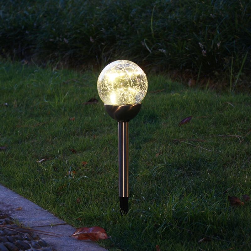 Outdoor solar stainless steel lawn courtyard lights, home garden villa yard terrace insert ground lights, decorative street lights Specification image