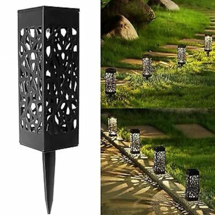 Cross-border outdoor waterproof solar lamps, beautiful hollowed-out lawn lamps, LED light-controlled sensor lamps, and garden lamps Cross-border outdoor waterproof solar lamps, beautiful hollowed-out lawn lamps, LED light-controlled sensor lamps, and garden lamps