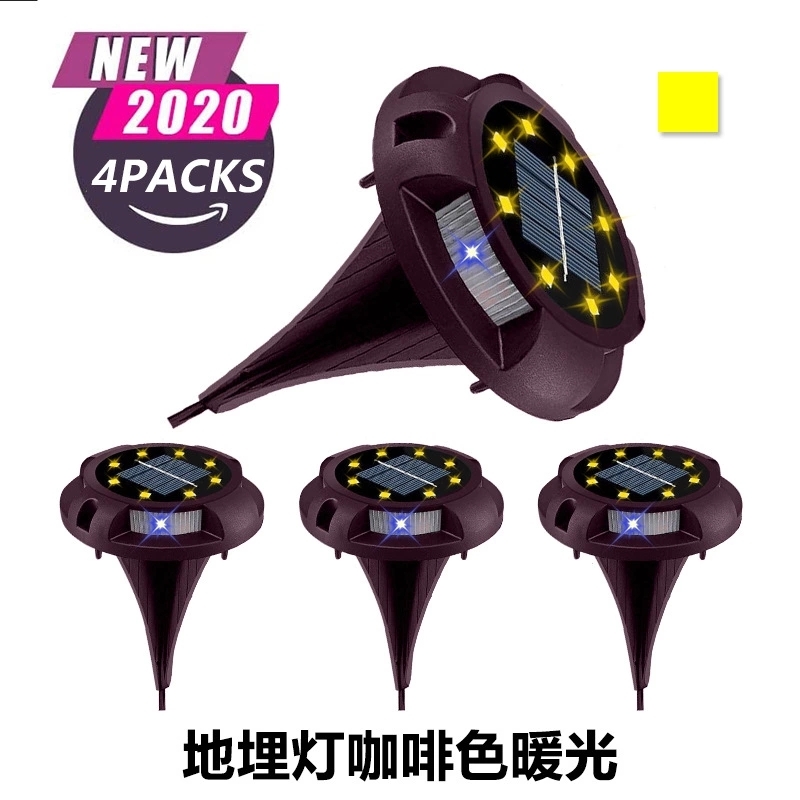 Outdoor solar ground lights, garden lights, ground lights, courtyard landscape lights, ground lights, waterproof details Picture