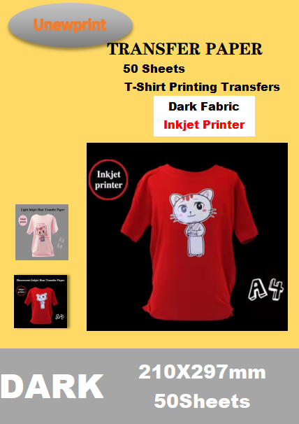 T-shirt transfer paper, heat transfer paper A4x50, dark transfer heat transfer paper detail image 4
