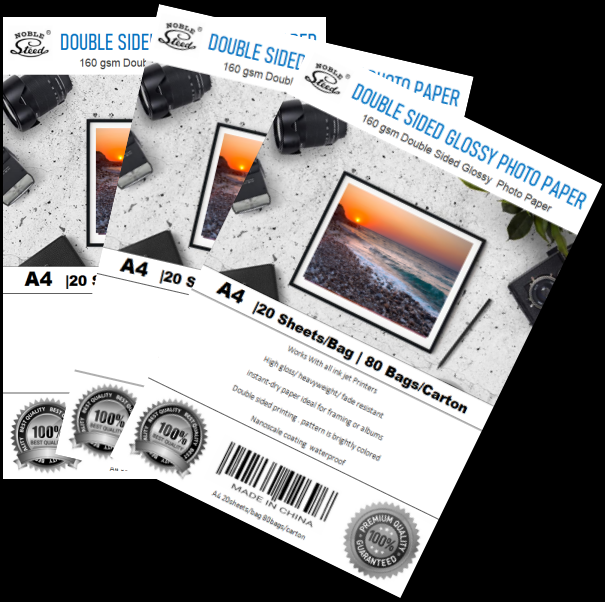 Double-sided coated paper 160g high-gloss photo paper, A4 waterproof double-sided printing photo paper, double-sided photo paper, double-sided color spray coated paper, photo paper detail image 2