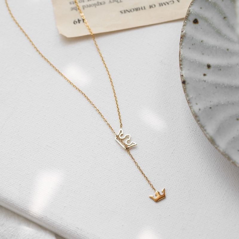 钛钢皇冠项链女夏锁骨链ins冷淡风网红潮小众轻奢高级设计宝兰饰品040