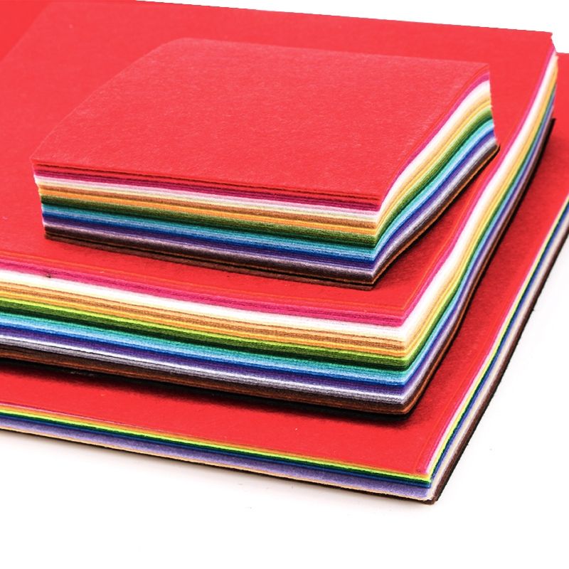 Handmade diy fabric, non-woven fabric, non-woven fabric material, felt, 40-color thickened non-woven fabric for kindergartens details Picture