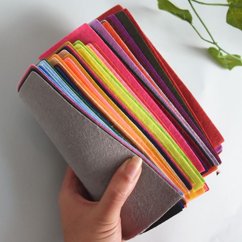 Colored non-woven fabric, non-woven fabric, colored paper fabric, kindergarten and school handicraft course design, diy creative materials Specification image
