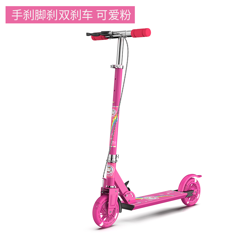Electric scooters for children and teenagers, 3-5-8 years old and above, single-pedal large two-wheeled electric scooters, factory direct sales details Picture