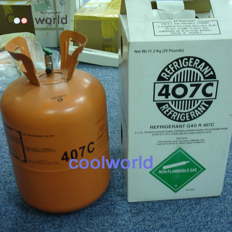 407C制冷剂 冷媒雪种 净重11.3公斤 钢瓶包装 汽车空调环保制冷剂详情1