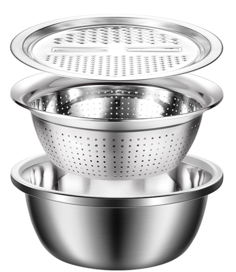 不锈钢刨丝盆产品图