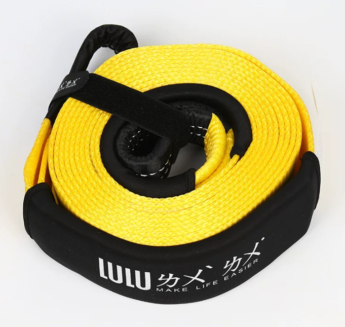 Automobile towing rope, emergency rescue towing rope, automobile towing strap, double-layer thickened towing strap details Picture