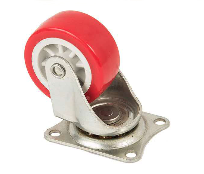 1-inch red-faced flowered casters, movable pvc