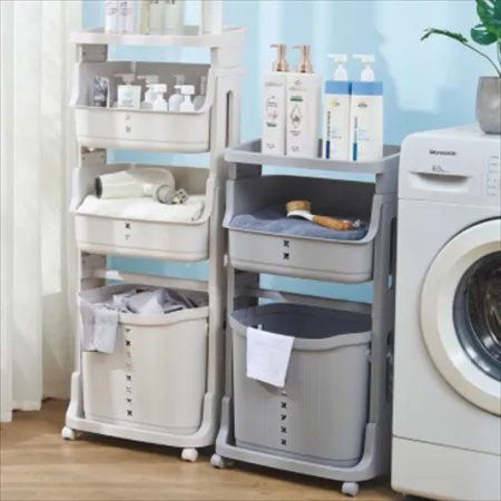 Household kitchen, fruit and vegetable plastic frame, bathroom storage layer rack, multi-layer storage rack in the bathroom, laundry, blue fruit, seasoning, vegetable rack, trolley