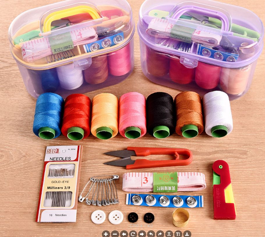 Export of household sewing kits