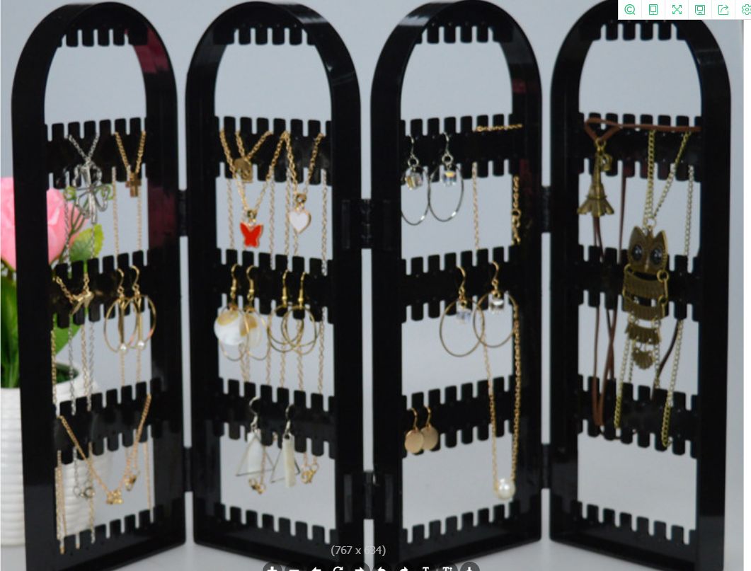 Multi-functional plastic jewelry display stand for export